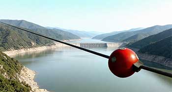 高压线防外破智能警示球：无需外接电源，24小时值守防外破风险